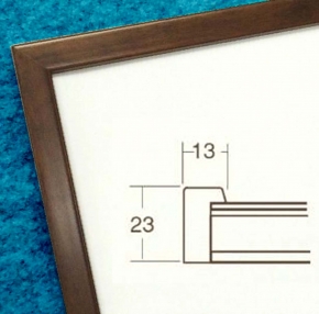 【角額】木製正方形額・壁掛けひも ■5767 150角(150×150mm)ブラウン