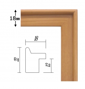 【角額】高級木製正方形額・壁掛けひも・アクリル付き■9787 600角(600×600mm)チーク