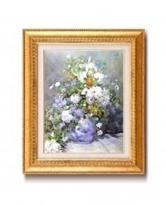 ルノワール名画額F6号金 「花瓶の花」