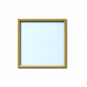 【角額】アルミ正方形額・壁掛けひも・アクリル付き ■7517 300角(300×300mm)ゴールド