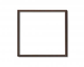【角額】木製正方形額・壁掛けひも ■5767 300角(300×300mm)ブラウン
